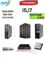 Ram - 8GB  Hard disk - 500GB  Monitor  Keyboard Mouse