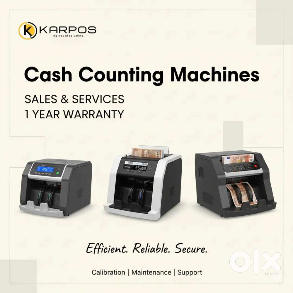 Cash counting machine with warranty AD NO 202512953