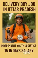 Lucknow Parcel Delivery Boy Job Biker in UP