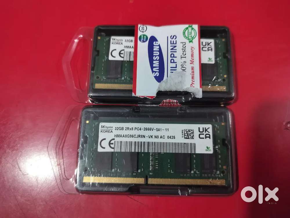 64 gb sk hynix laptop ram perfect working and new looking condition