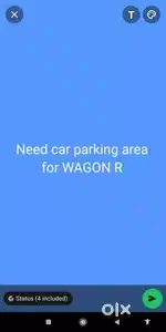 Need car parking area  for  rent  @1000