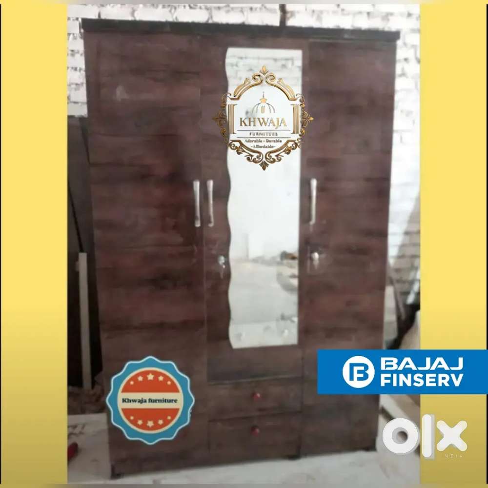 Khwaja furniture. Brand New Wardrobe. Bajaj finance available.