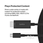 BELKIN USB C (MALE) TO HDMI 2.1 (MALE) ADAPTER WITH DP ALT MODE