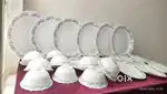 Brand new ceramic dinning vessels 22picses (whitish blue)