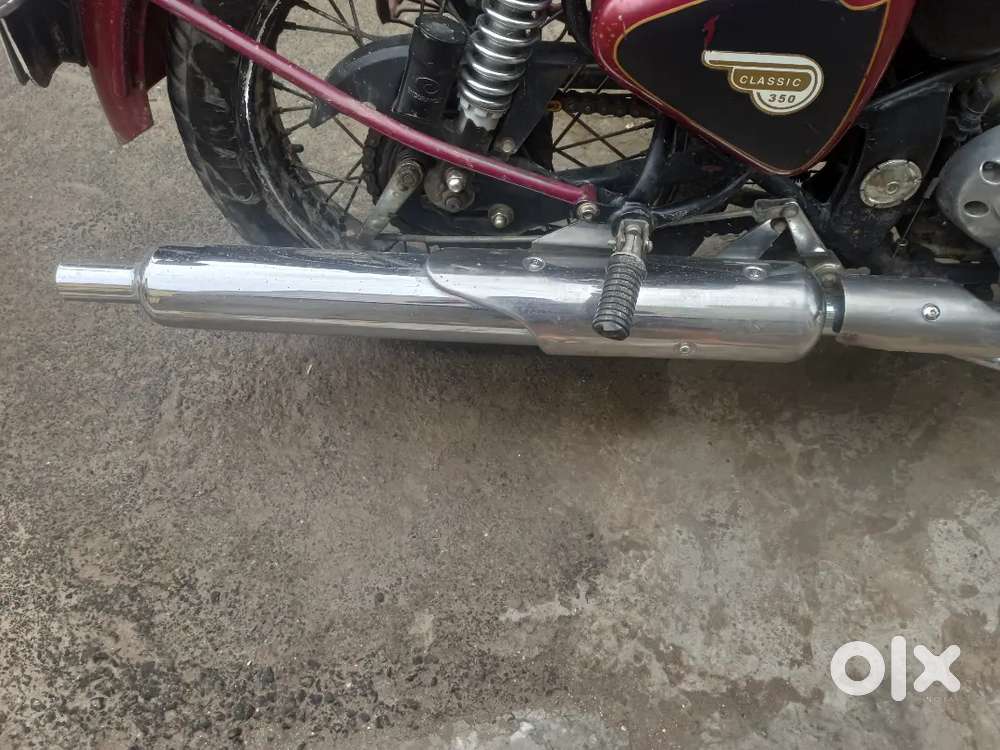 Classic 350 original silencer 10 day old