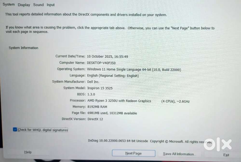 Dell Inspiron 15 3525