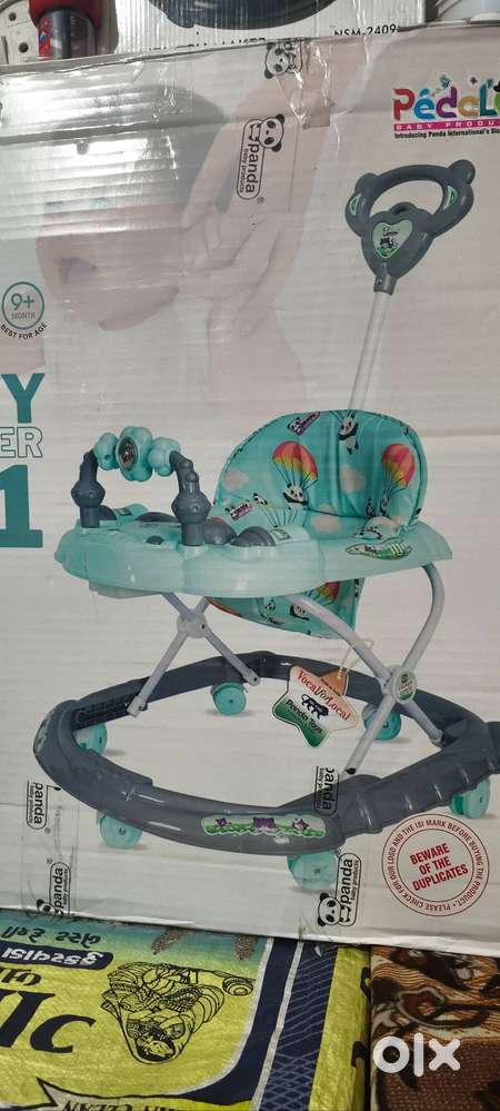 PANDA BABY WALKER BLUE
