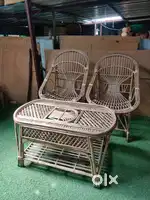 Cane furniture high back chair mudda furniture set cane basket stool