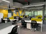 20 Workstations | 2 Cabins | Fully Furnished Office For Rent |