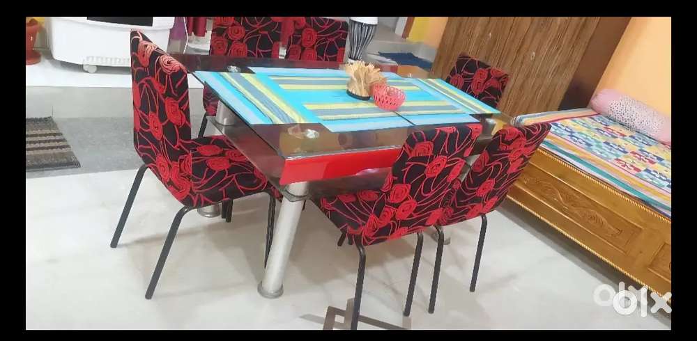 Blended six sitter dinning Set, 2 no Almari,  1 no dressing table