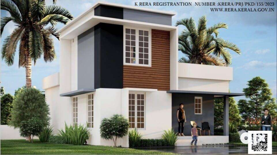 Below 42Lakhs! Designed 3 BHK House/Villa For Sale @ Palakkad Town.!