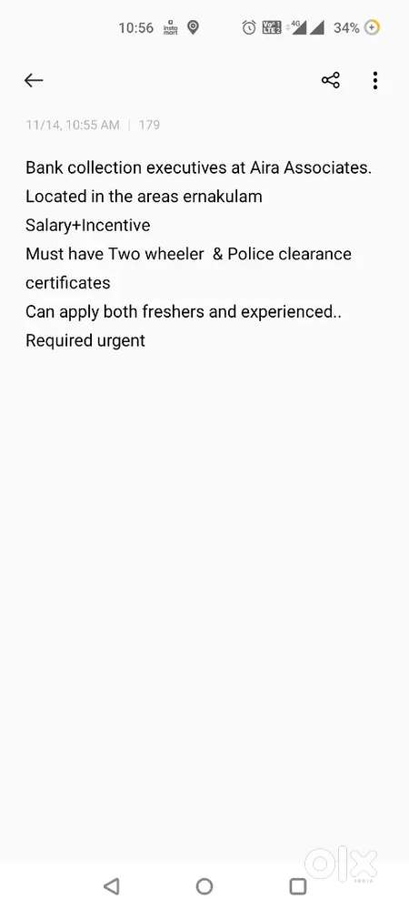 Bank collection executives(IDFC BANK)