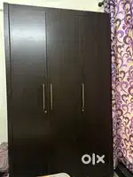 Dark brown 3 door Cupboard