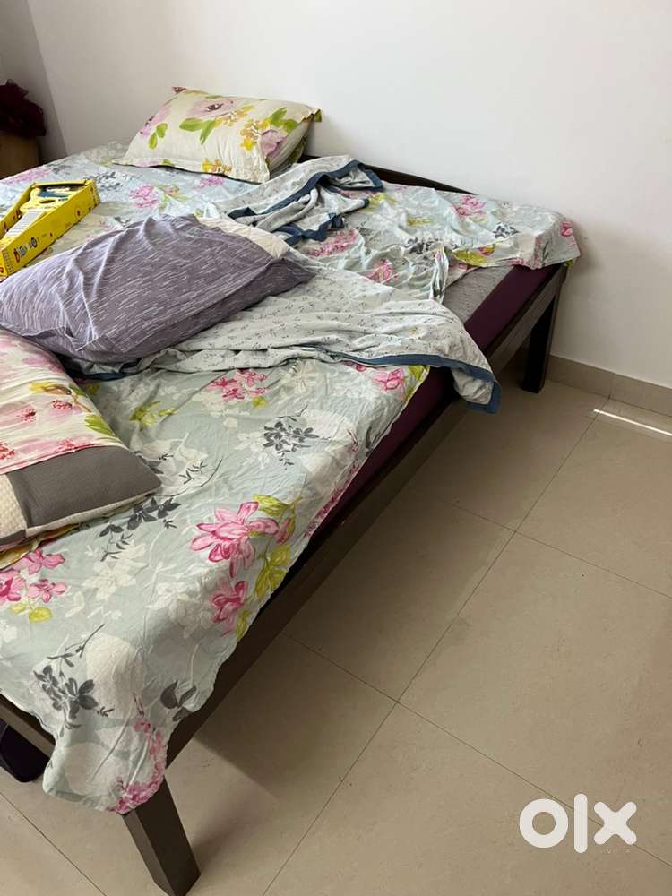 Master size bed (without mattress)