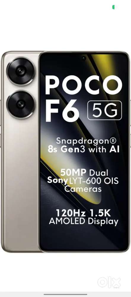 POCO F6 5G 8GB 256GB 8S GEN3 Processor