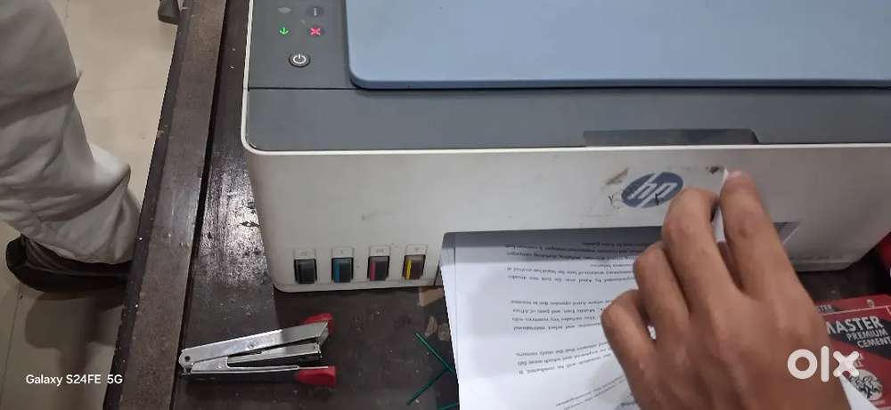 Hp smart tank 585 all in one printer is very good condition