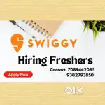 We are hiring fresher for Swiggy .