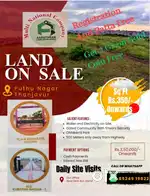 Plot sale in Thanjavur. Sq feet 350/- Onwards