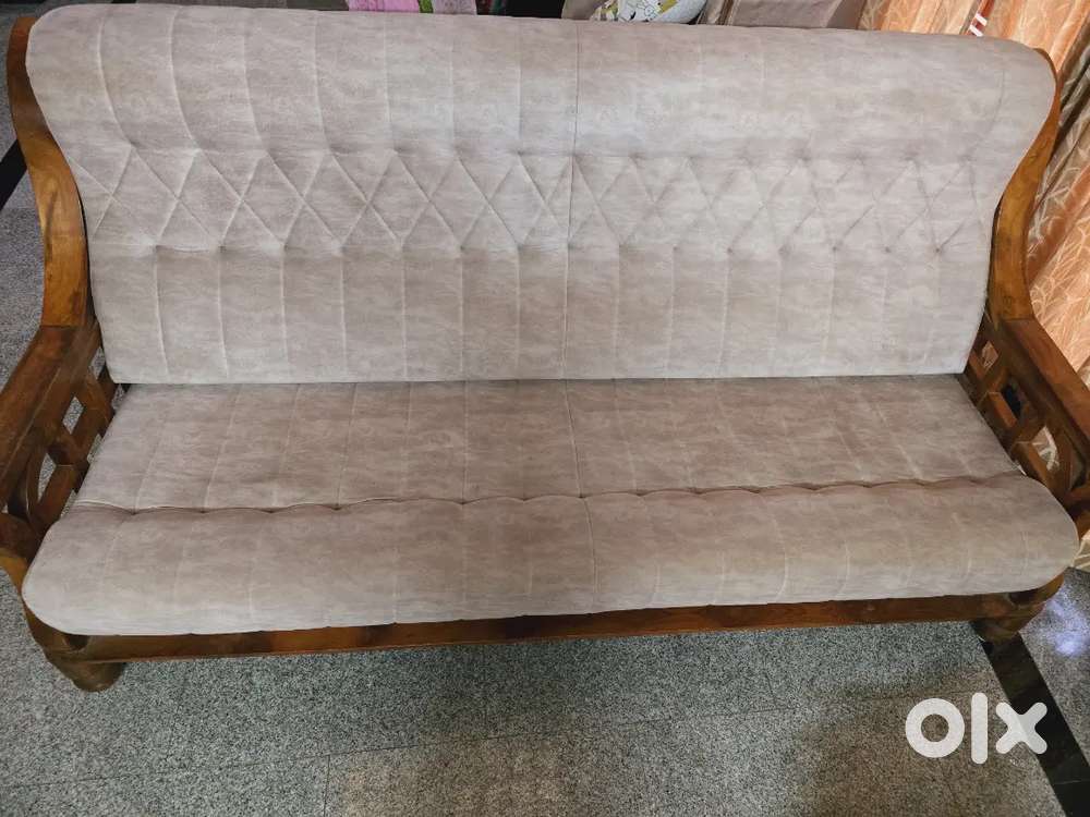 3 seated teak sofa