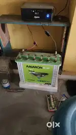 Inverter with battery