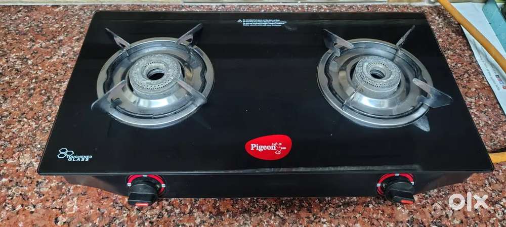 Glasstop gas stove