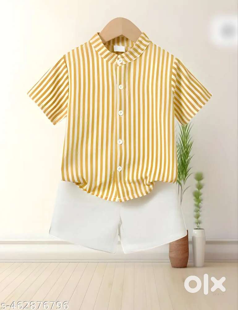 COTTON LYCRA BASE KIDS CO ORDS SET OF SHIRT SND SHORT