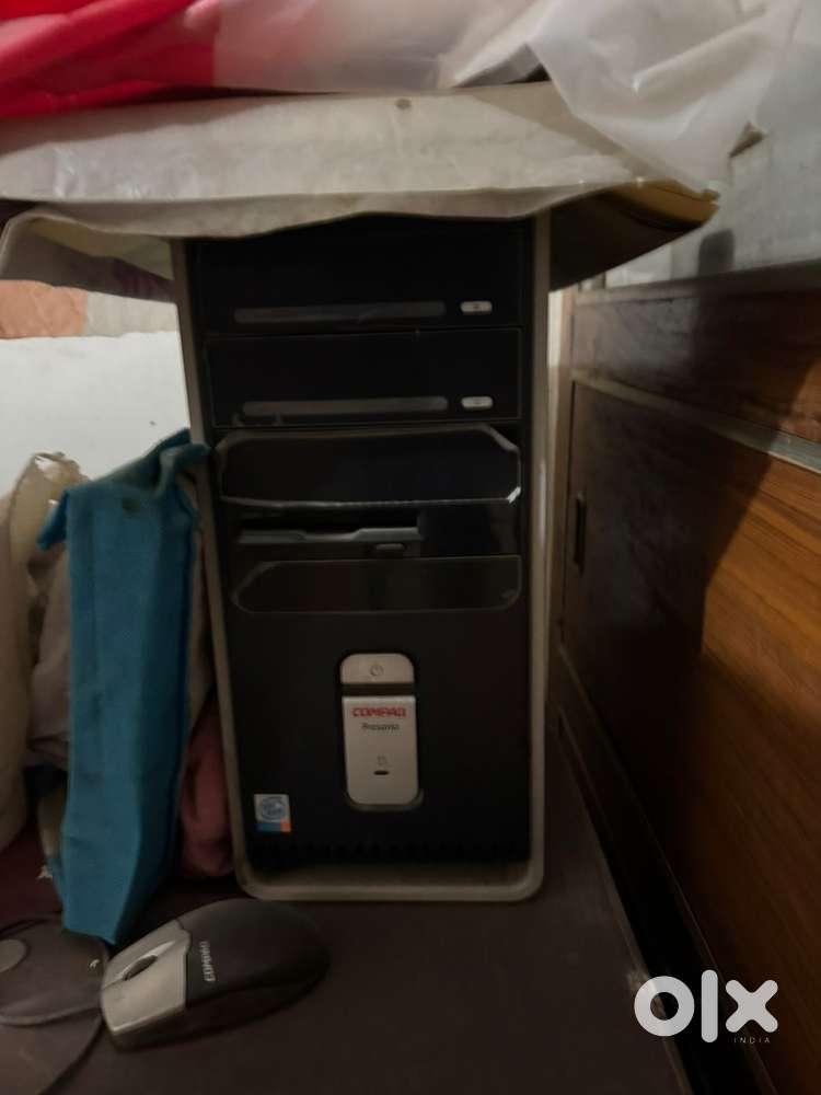 Desktop computer with monitor and. Cpu