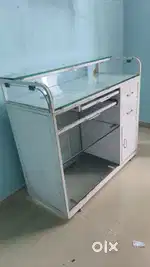 Computer table with cash counter