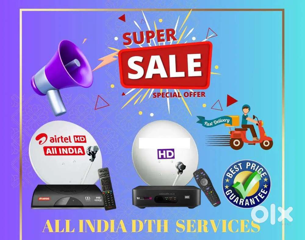 DISHTV ! AIRTEL DTH ! SUNDIRECT ! VIDEOCON D2H ! DTH CONNECTION HD BOX