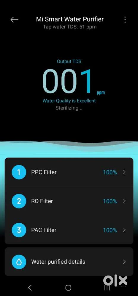 Water purifier drinking, Mi - TDS monitor new filter