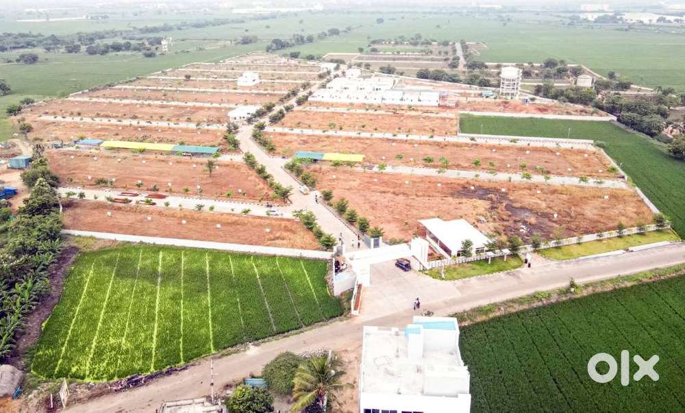 గజం 32,000 లకే పోరంకి Luxurious Gated Community lo ప్లాట్