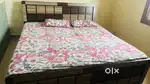 double bed with storage box with sleepwell mattress