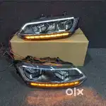Polo vento dual led projector headlights Passat style