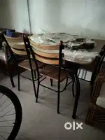 Cane 3 + 2 seater sofa, 6 seater Dining table