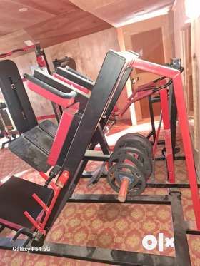 All gym equipments  300 kg Dumb bell300 kg plate weight .All base line machines