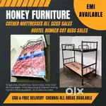 Steel Cot Bed Mattresses, Hostel Bunker Cot Bed, Foam Coir mattresses