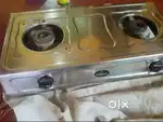 Sunflame 2 brass burner steel gas stove for sale