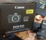 Canon EOS R50 RF-S18-45mm f/4.5-6.3 is STM Mirrorless Camera (Black)