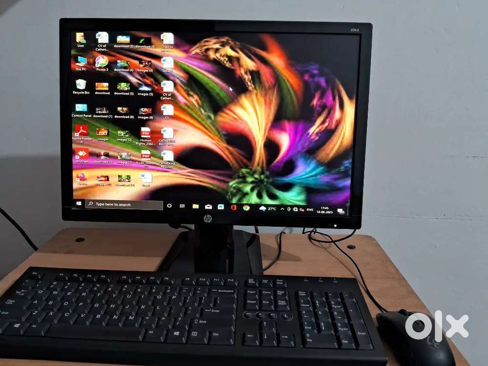 HP Computer, table, office chair combo offer Acer laptop for free