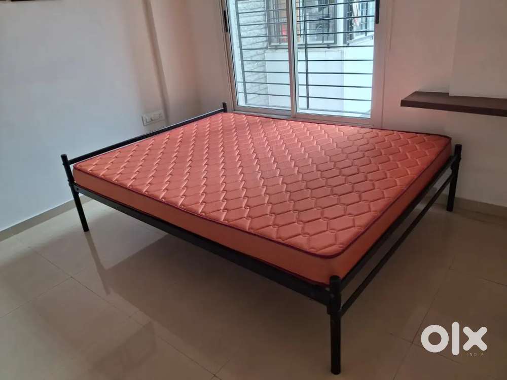 Iron Bed with mattress almost new condition