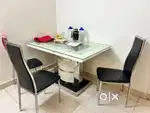 4 seater dining table with 4 chairs