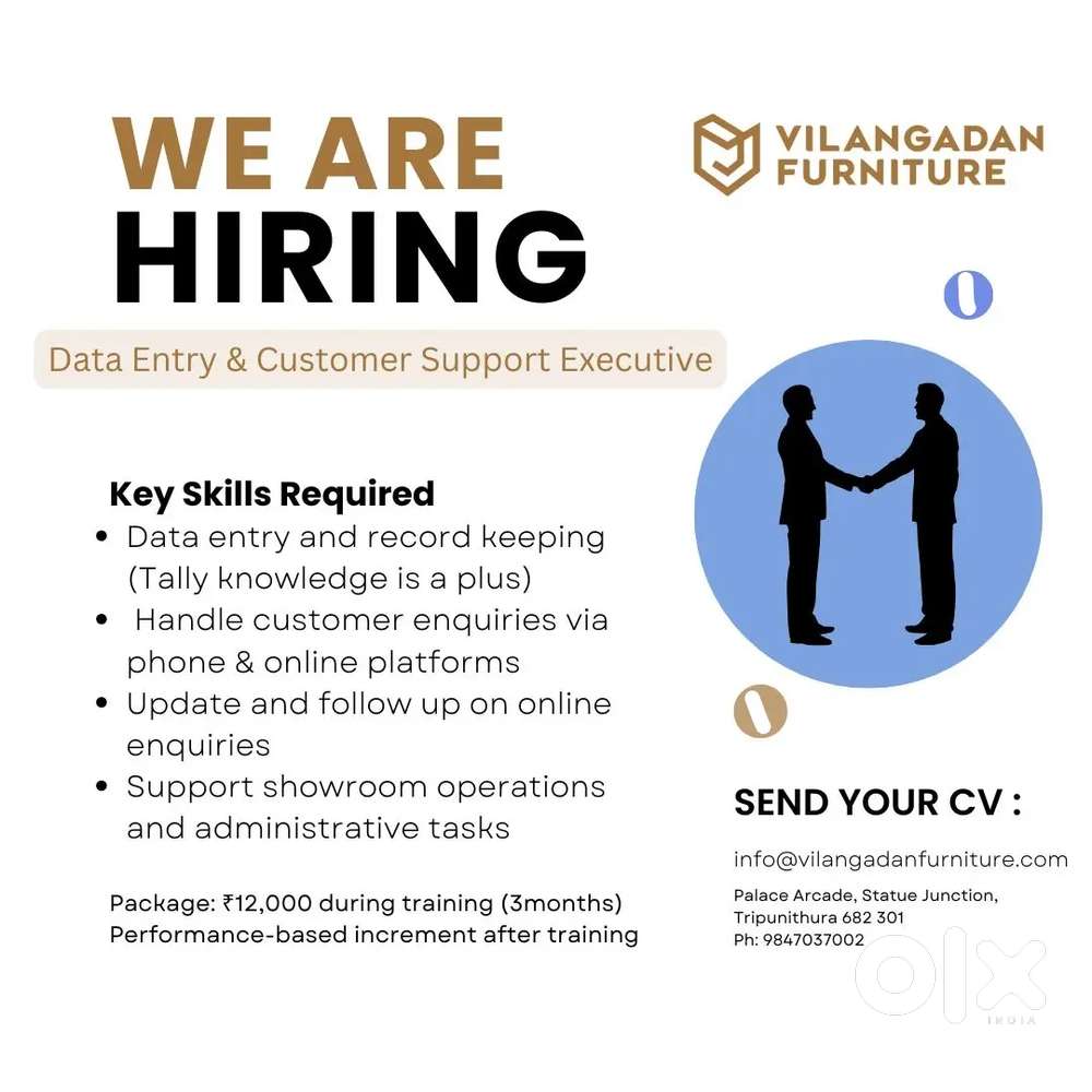 Data entry & Customer support executive