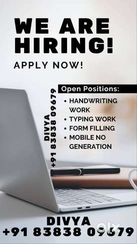 TYPING JOB (WORK FROM HOME)