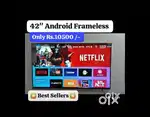 45 Android Smart led TV Bezel-less Slim Model with Soundbar built-in
