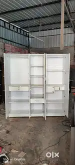 PREMIUM WHITE FINISHED 5 DOOR WARDROBE  WITH FREE DELIVERY