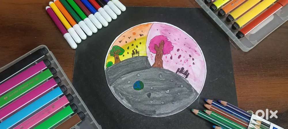 The Painting Of Seoson and Beutifull Painting  Made By Art by Suhaan