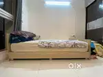 Wakefit 10 inch mattress and custom made cot