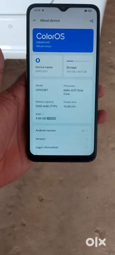 OPPO A57 4/64 BRAND NEW CONDITION