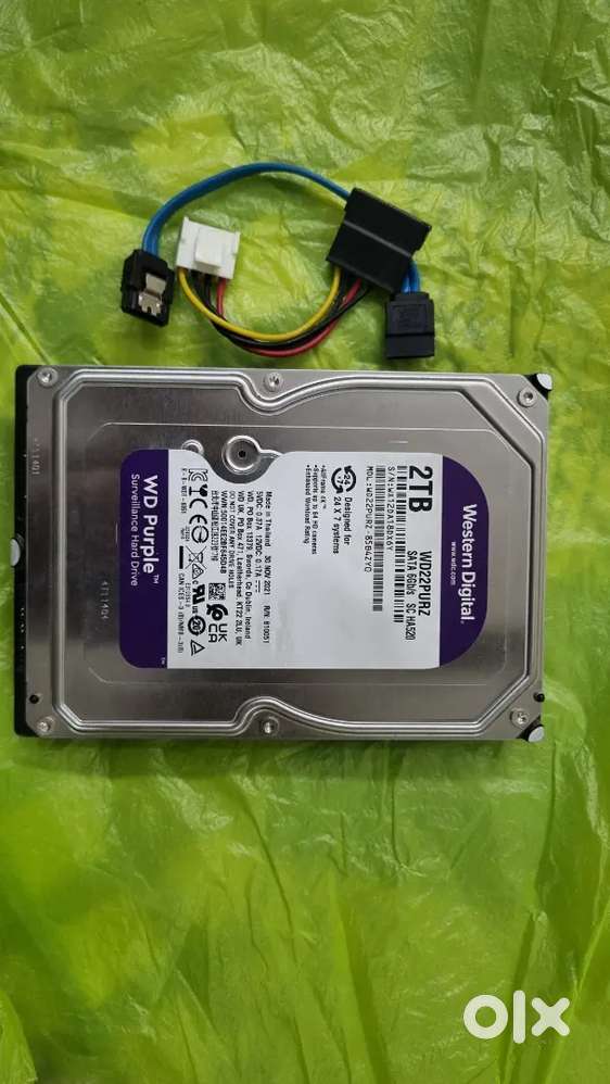 Western Digital 2 TB surveillance  hard sata hard disk