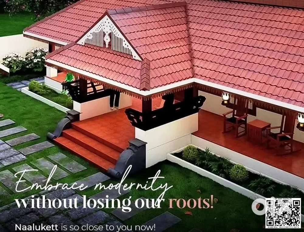7.99 cent plot + 3BHK Traditional Nalukettu House for sale in Thrissur